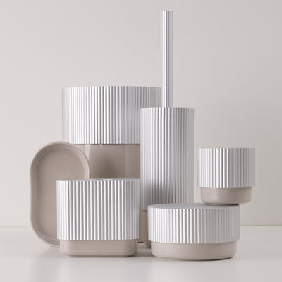 decor walther | OF.LINE series | waste bin | aqua + shell