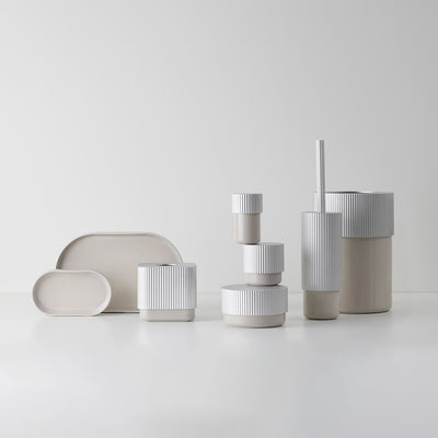 decor walther | OF.LINE series | waste bin | aqua + shell