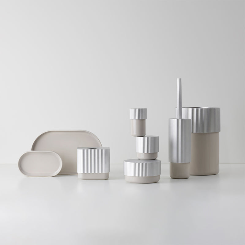 decor walther | OF.LINE series | waste bin | aqua + shell