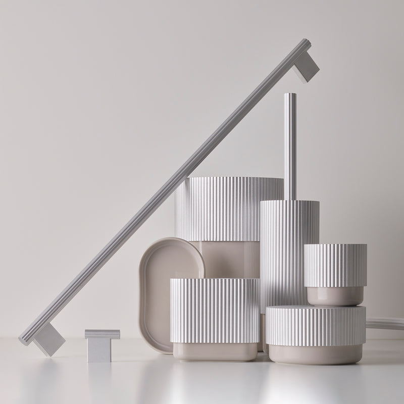 decor walther | OF.LINE series | waste bin | aqua + shell
