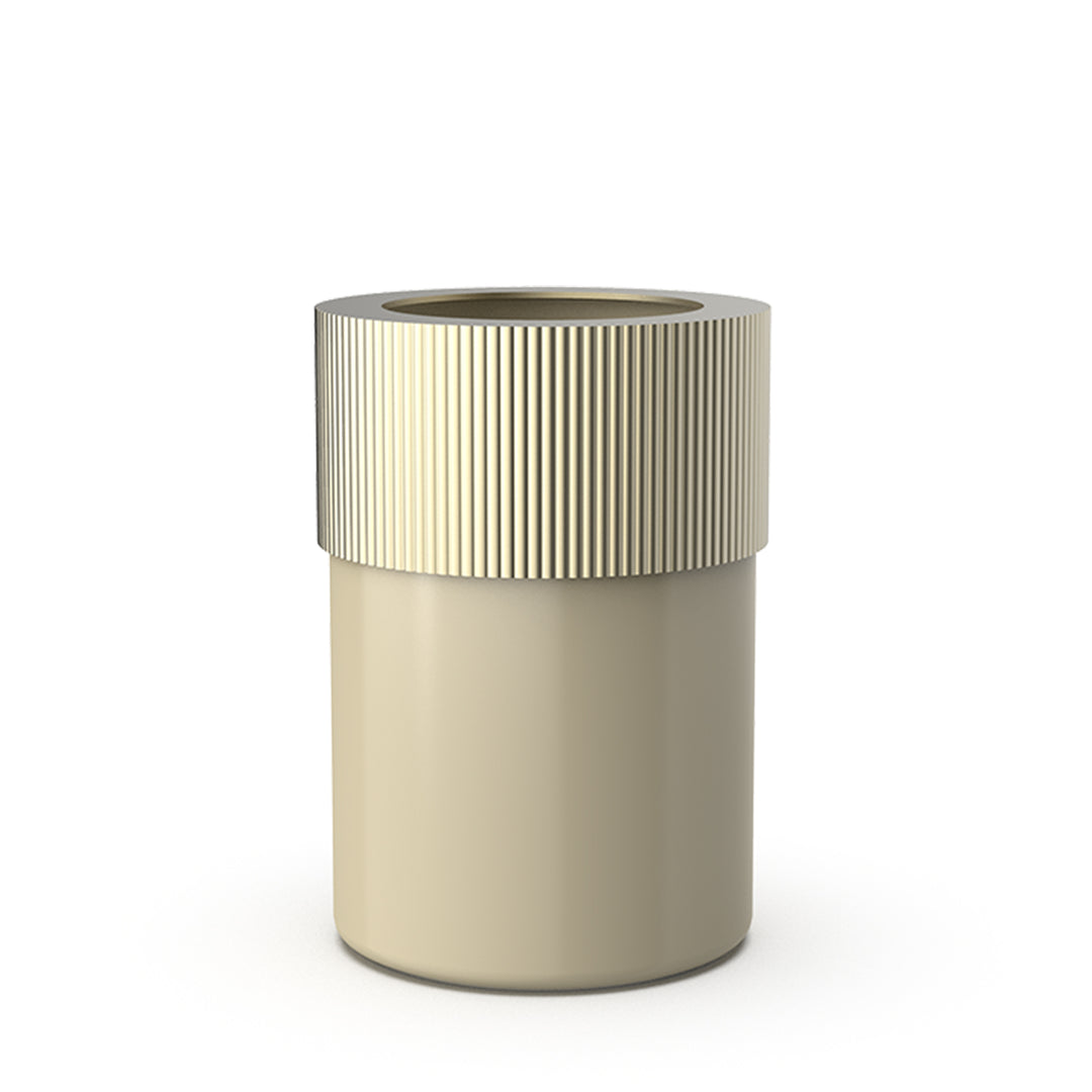 decor walther | OF.LINE series | waste bin | champagne + dune