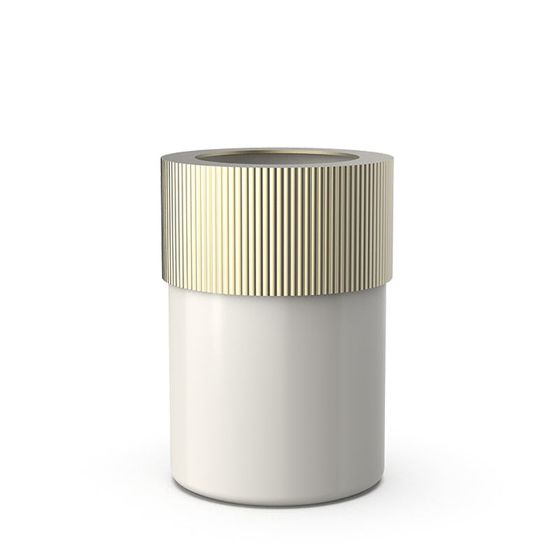 decor walther | OF.LINE series | waste bin | champagne + shell
