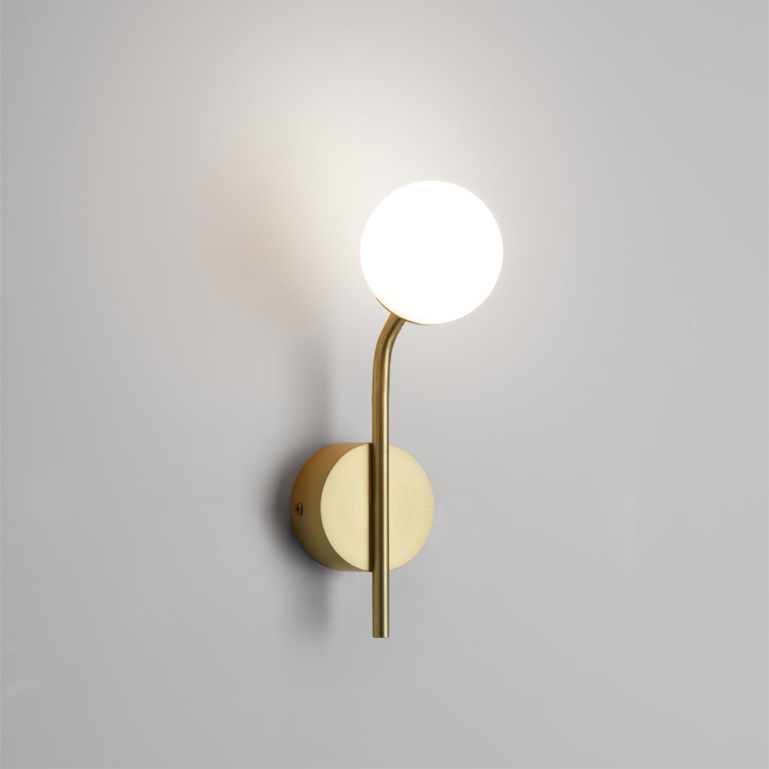 decor walther | BASIC series | pep one wall light | matte gold - LC