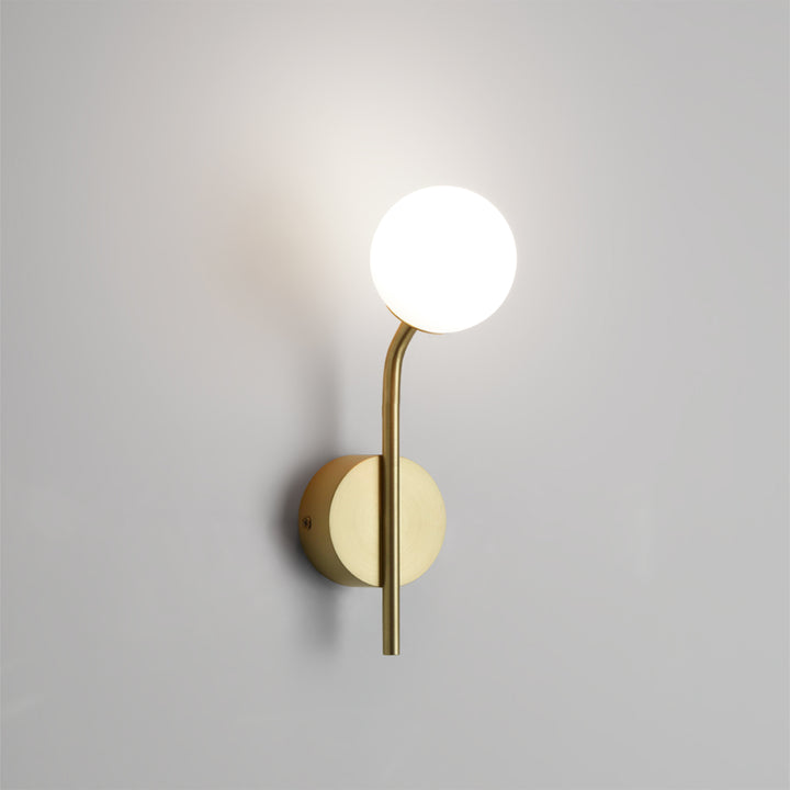 decor walther | BASIC series | pep one wall light | matte gold - LC