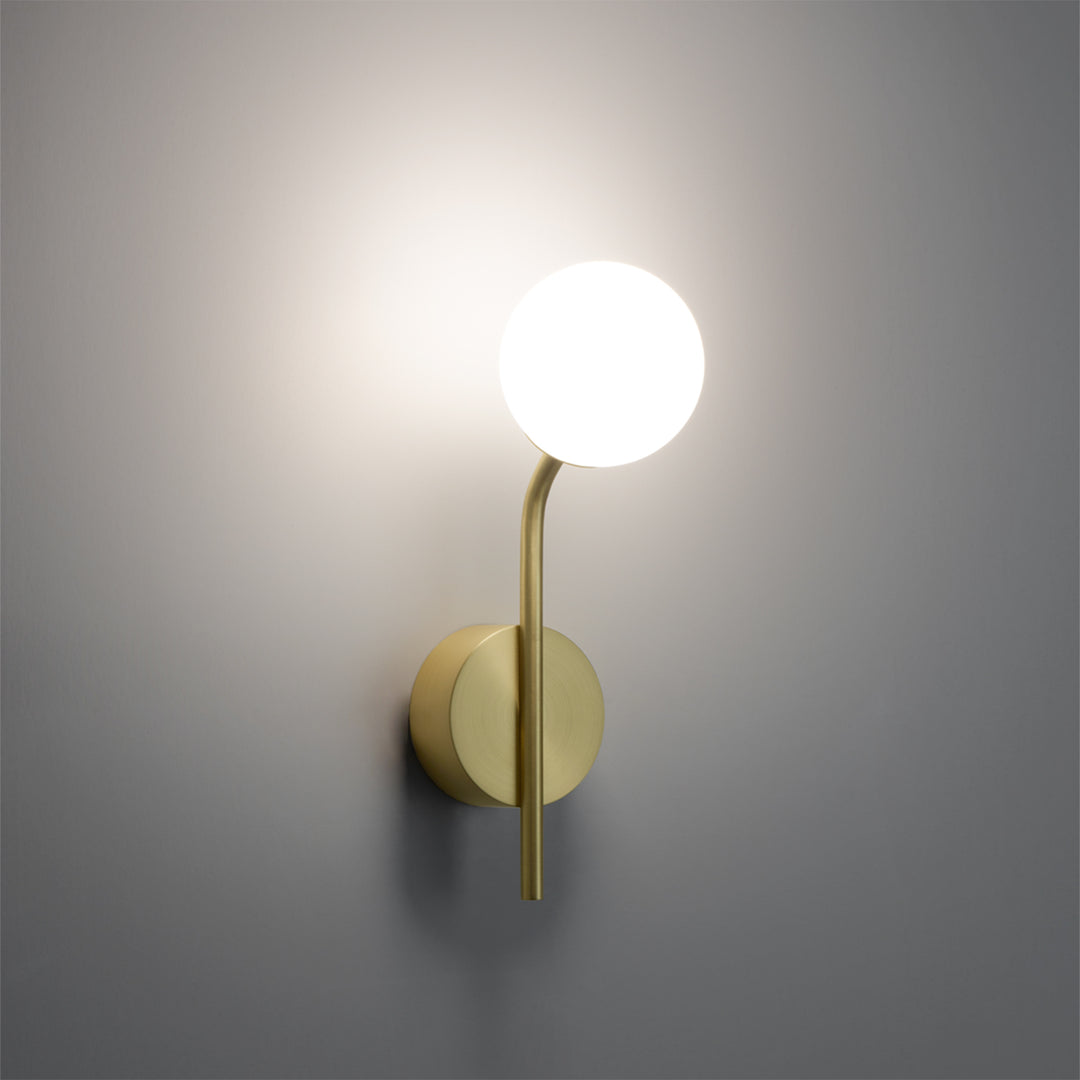 decor walther | BASIC series | pep one wall light | matte gold - LC