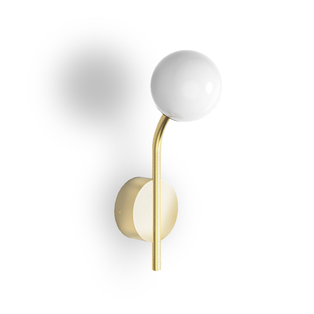 decor walther | BASIC series | pep one wall light | matte gold - LC