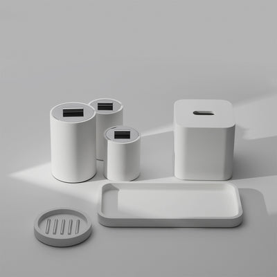 decor walther | STONE series | tissue box | white