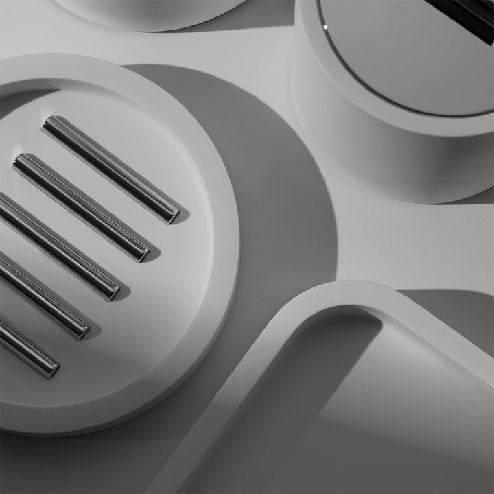 decor walther | STONE series | tab tray | matte white