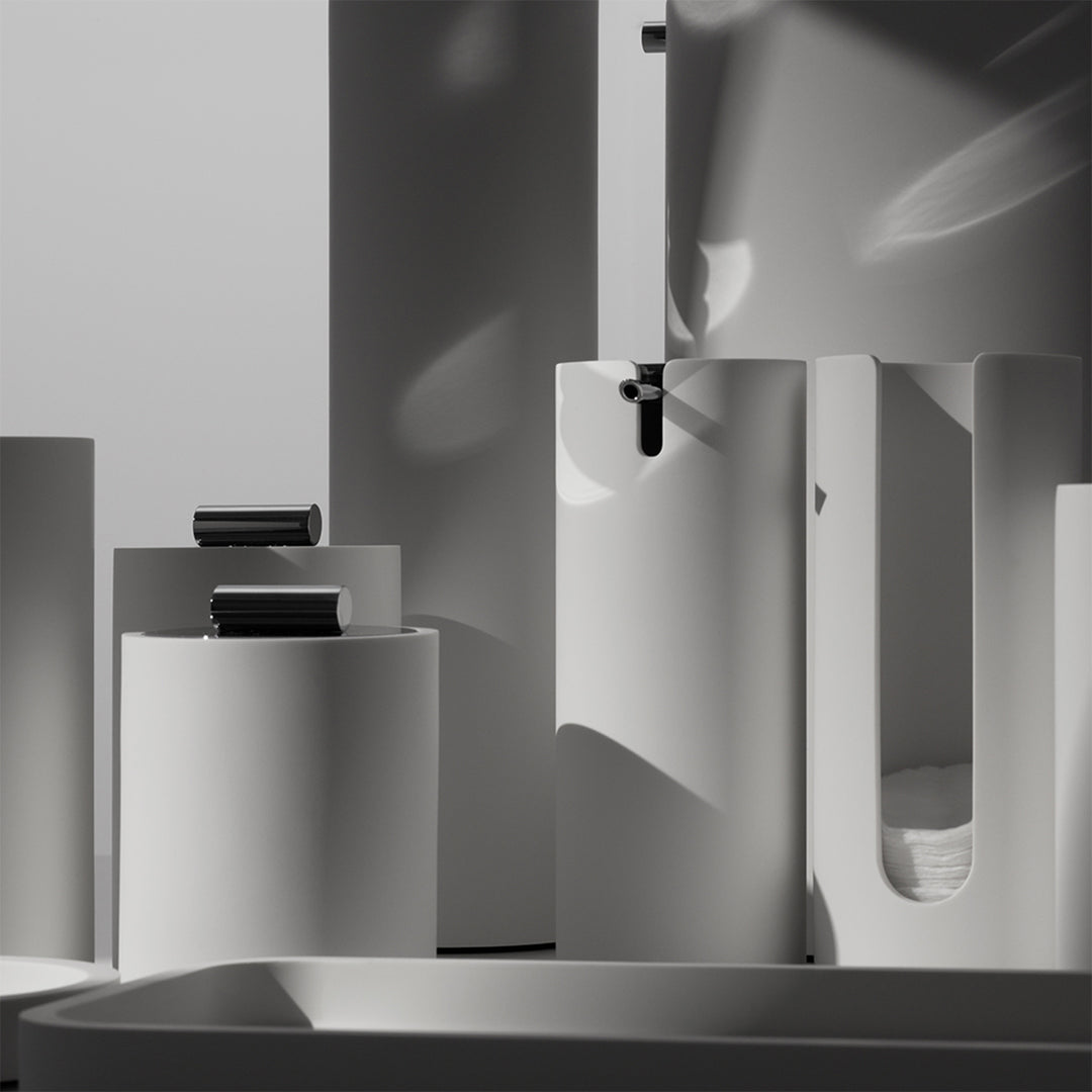 decor walther | STONE series | toilet paper storage | white