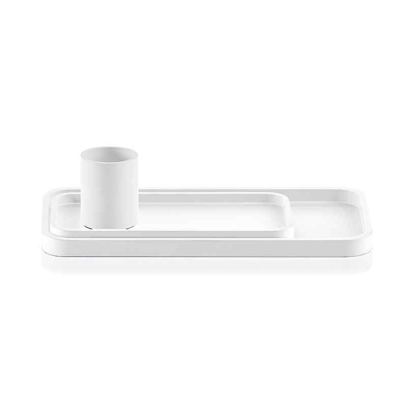 decor walther | STONE series | tumbler + toothbrush holder | white