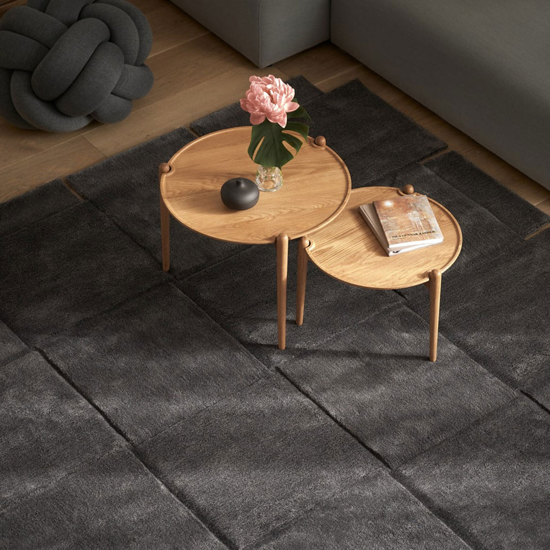 design house stockholm | basket floor rug | dark grey 245x300cm - DC