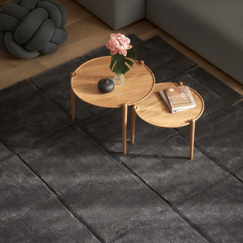 design house stockholm | basket floor rug | dark grey 245x300cm