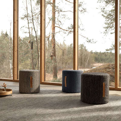 design house stockholm | bjork pouf | dark grey
