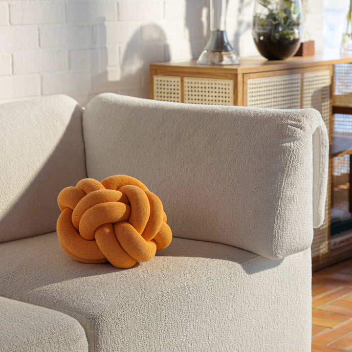 design house stockholm | knot cushion | apricot - DC