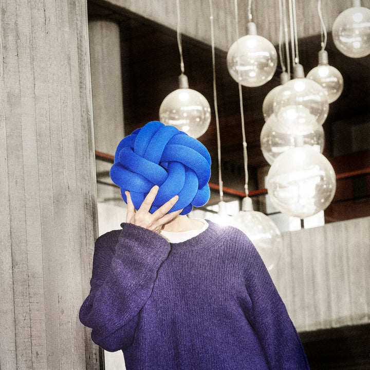 design house stockholm | knot cushion | klein blue
