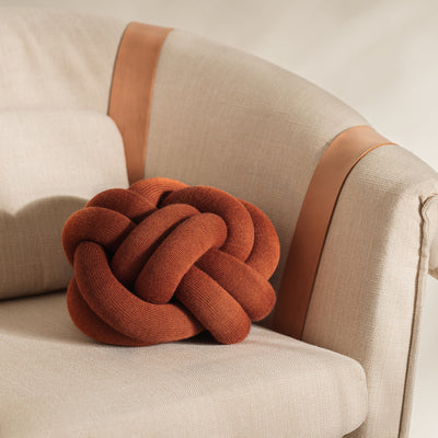 design house stockholm | knot cushion | ochre