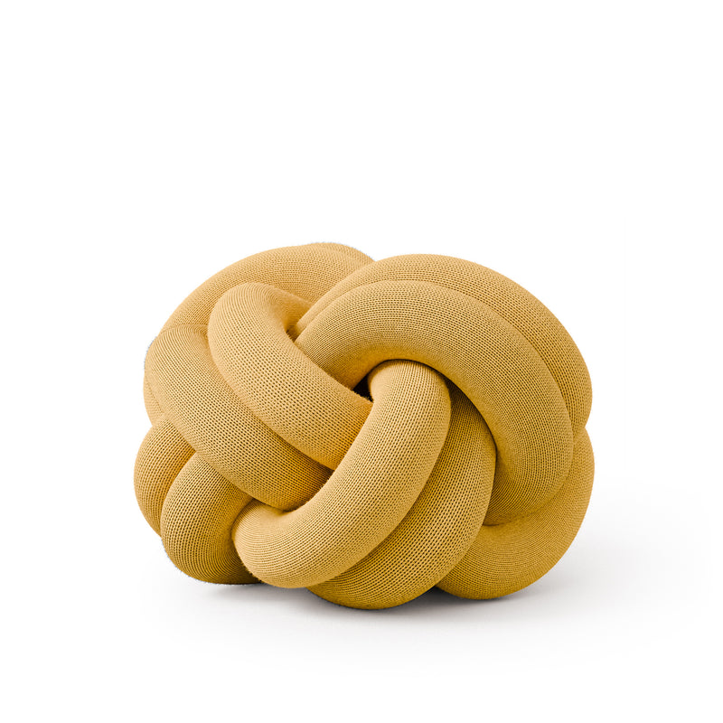 design house stockholm | knot cushion | yellow