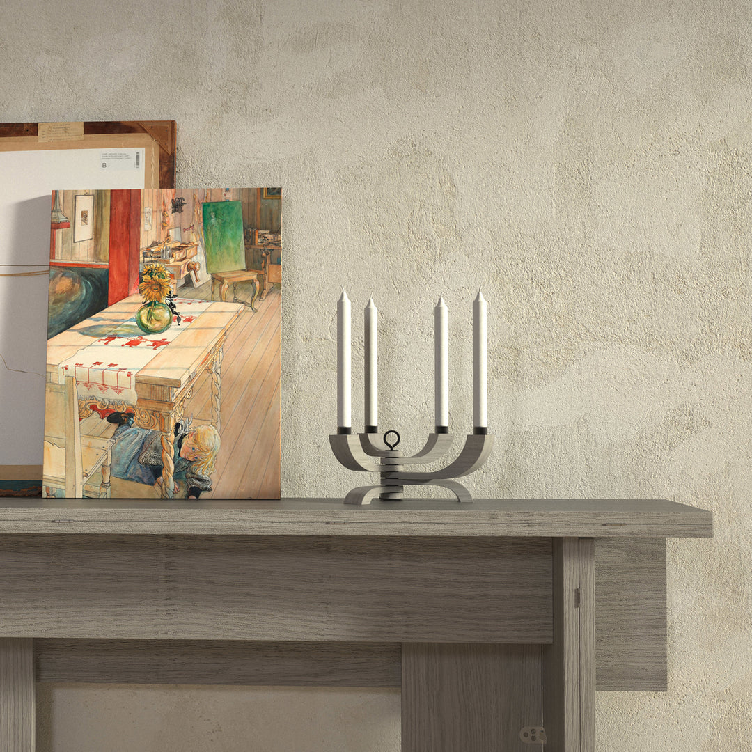 design house stockholm | nordic light candle holder | grey