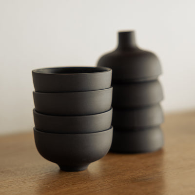 design house stockholm | sand secrets small bowl | black