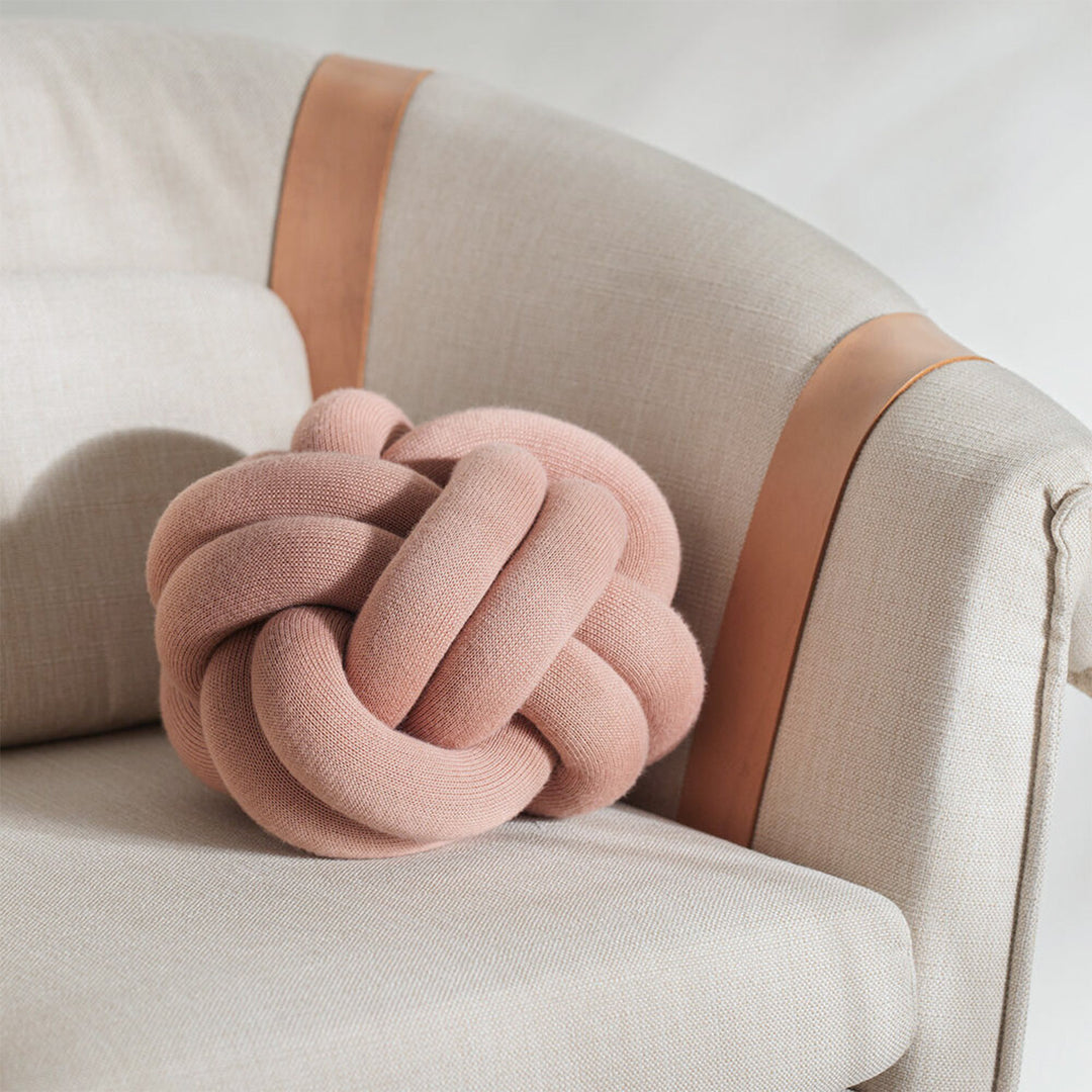 design house stockholm | knot cushion | dusty pink