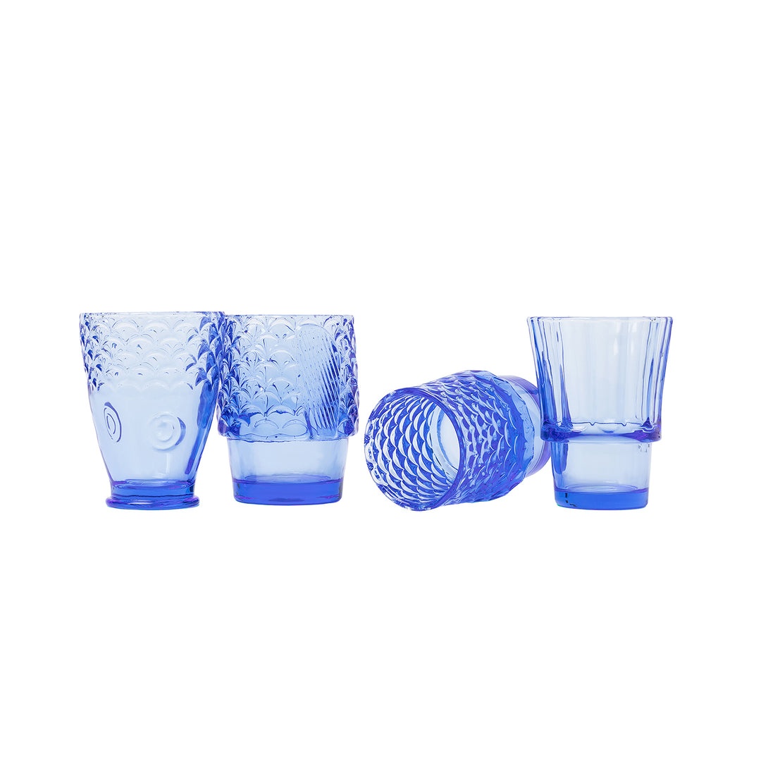 doiy | koifish stackable glasses | blue - DC