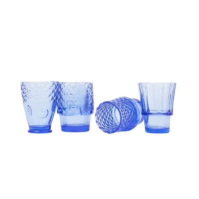 doiy | koi fish stacking glasses | blue