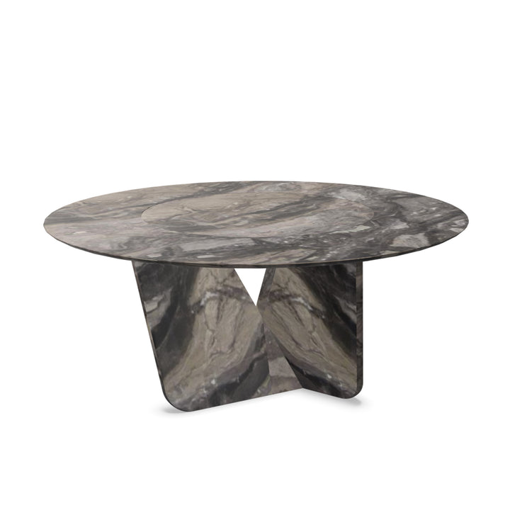 draenert | tadao table | inner rotating top | orobico black stone 160cm
