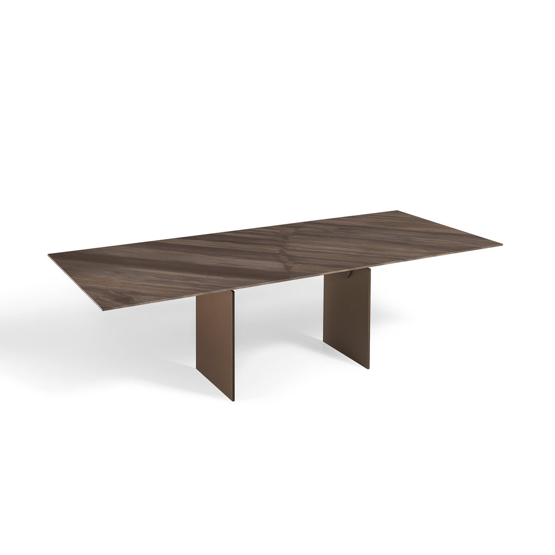 draenert | atlas table | extendable + pivotable | dreaming green stone 160/230x92cm