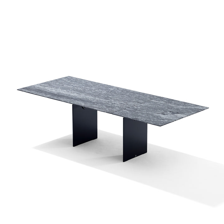 draenert | atlas table | extendable + pivotable | dreaming green stone 160/230x92cm