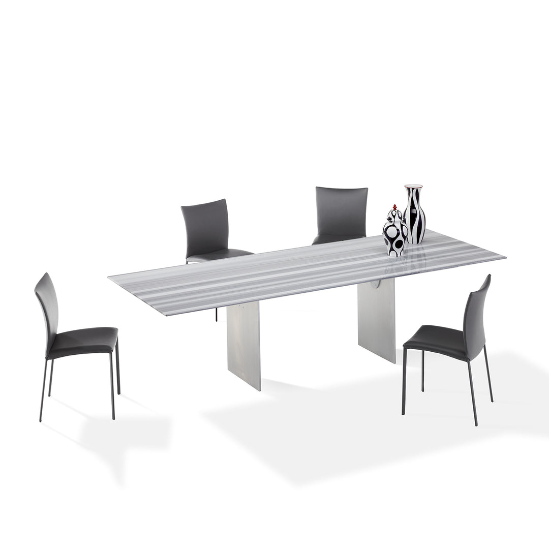 draenert | atlas table | extendable + pivotable | dreaming green stone 160/230x92cm