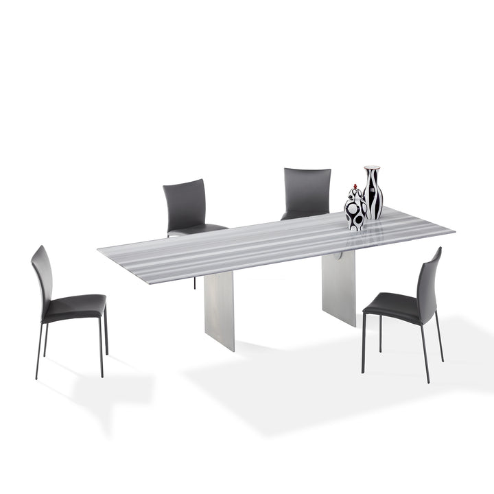 draenert | atlas table | extendable + pivotable | dreaming green stone 160/230x92cm