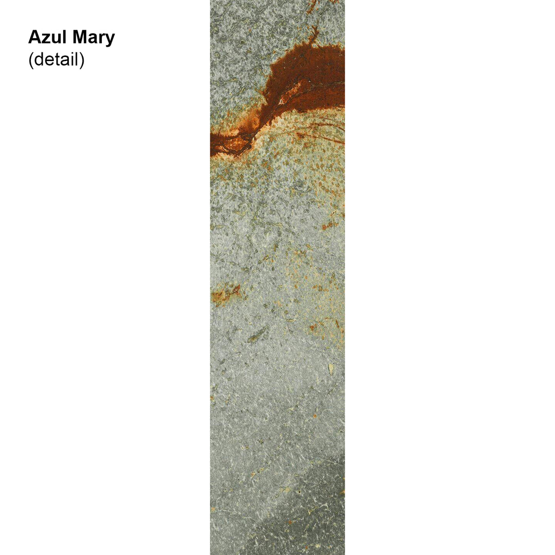 draenert | colin side table | azul mary stone + brown glass + dark bronze frame