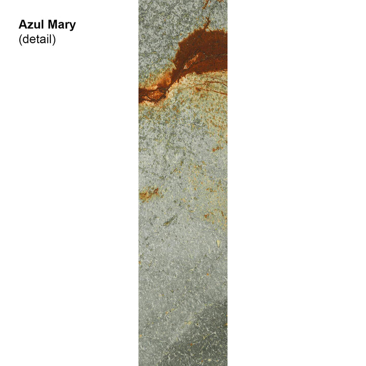 draenert | colin side table | azul mary stone + brown glass + dark bronze frame