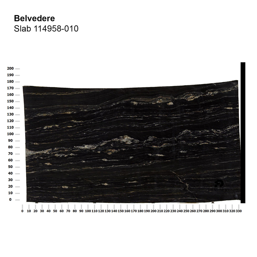 draenert | day bar trolley | belvedere polished stone + black frame