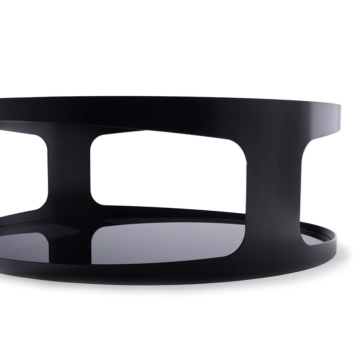 draenert | colin coffee table | verde bamboo stone + black frame