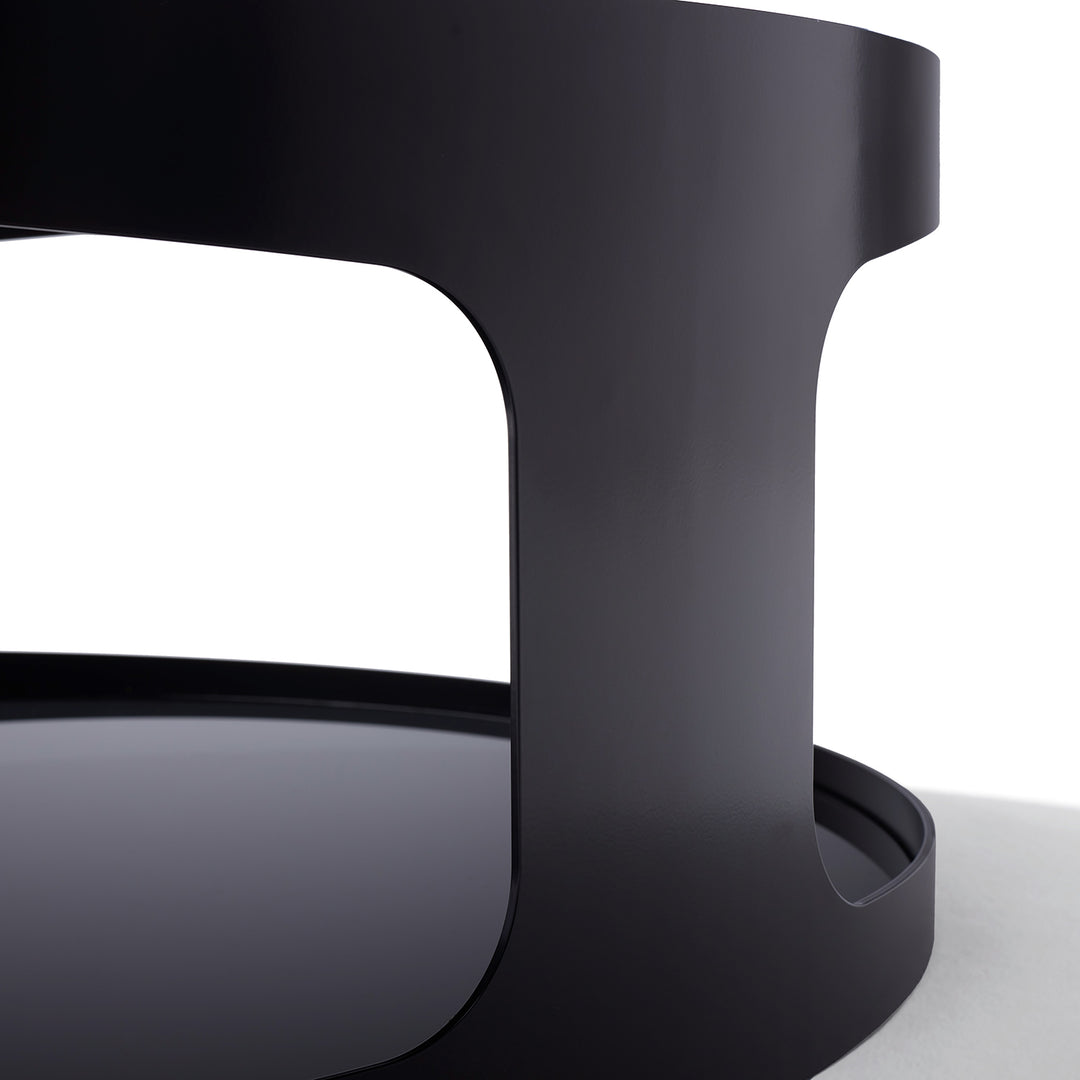 draenert | colin coffee table | verde bamboo stone + black frame