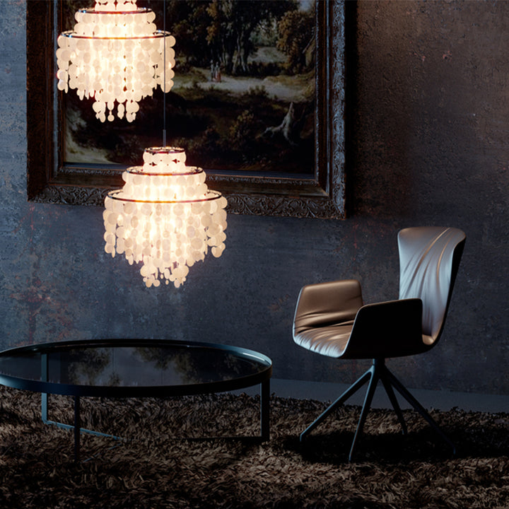 draenert | dexter armchair | swivel base | black leather + charmelle cloud 55