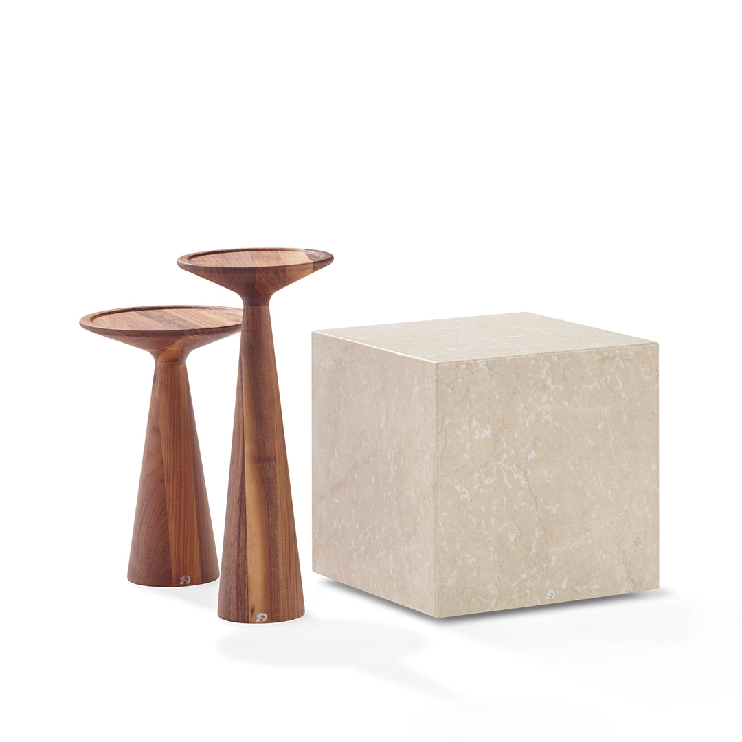 draenert | figura side table | american walnut 29x42cm