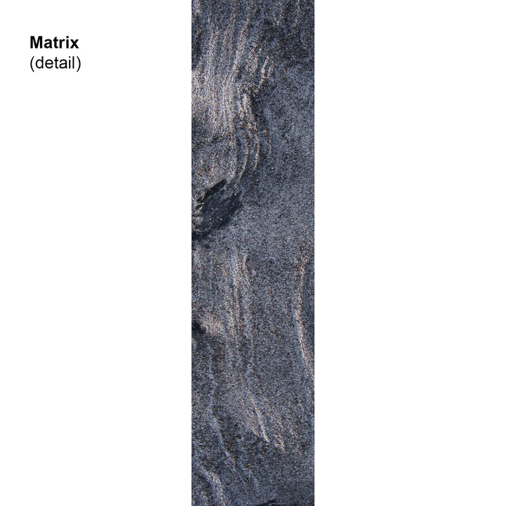 draenert | night side table with swivel top | matrix stone + leather 89001 + black frame