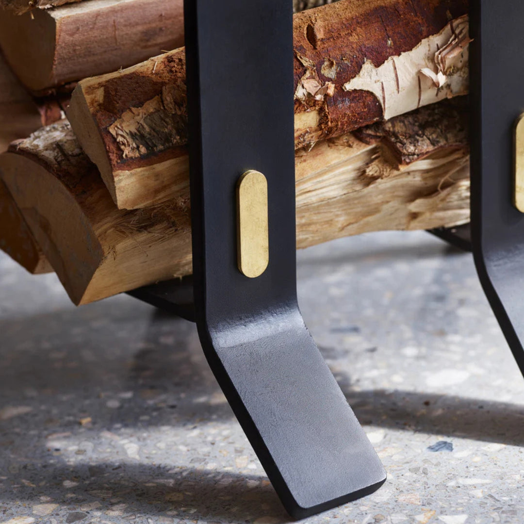 eldvarm | coopper fire dogs | noir | small
