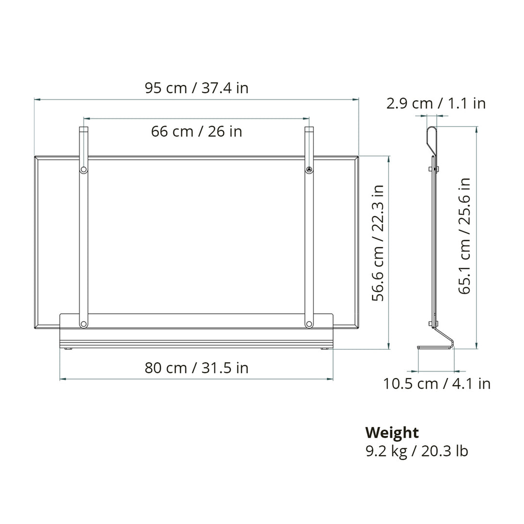 eldvarm | emma fireplace screen | classique large 95