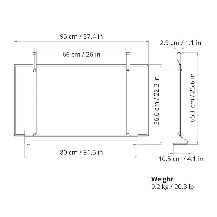 eldvarm | emma fireplace screen | classique large 95