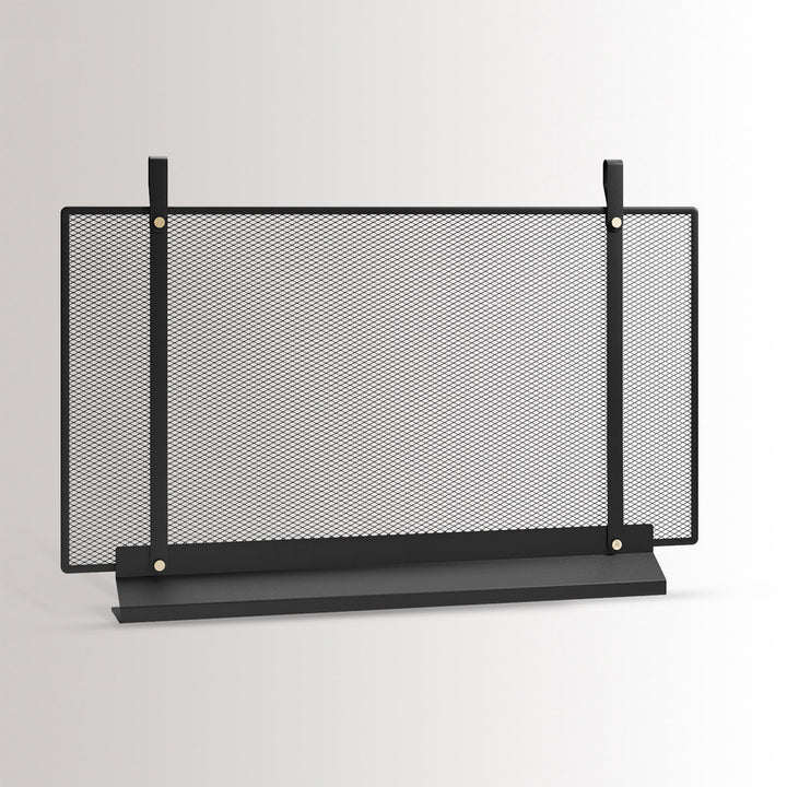 eldvarm | emma fireplace screen | noir 95
