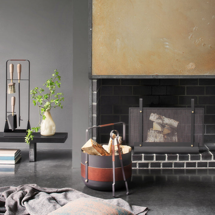 eldvarm | emma wood basket | havane