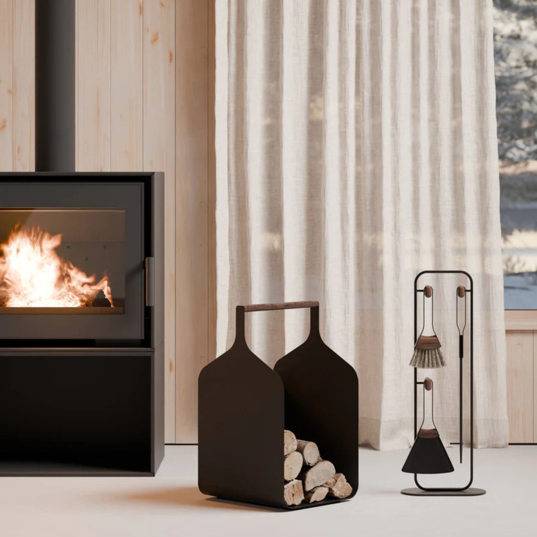eldvarm | fumi log holder | noir