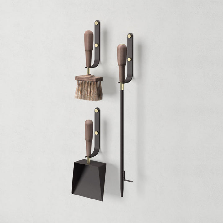 eldvarm | emma fire shovel + brush | classique