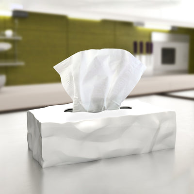 essey | wipy 2 rectangular tissue box | white