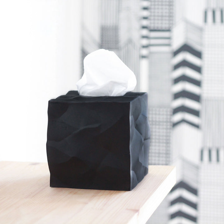 essey | wipy cube tissue box | black