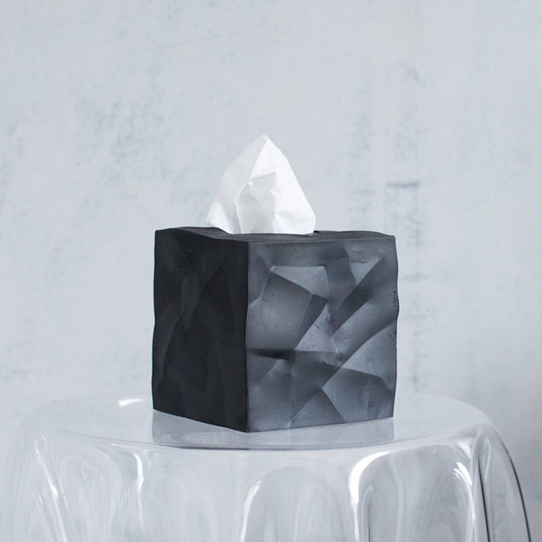 essey | wipy cube tissue box | black