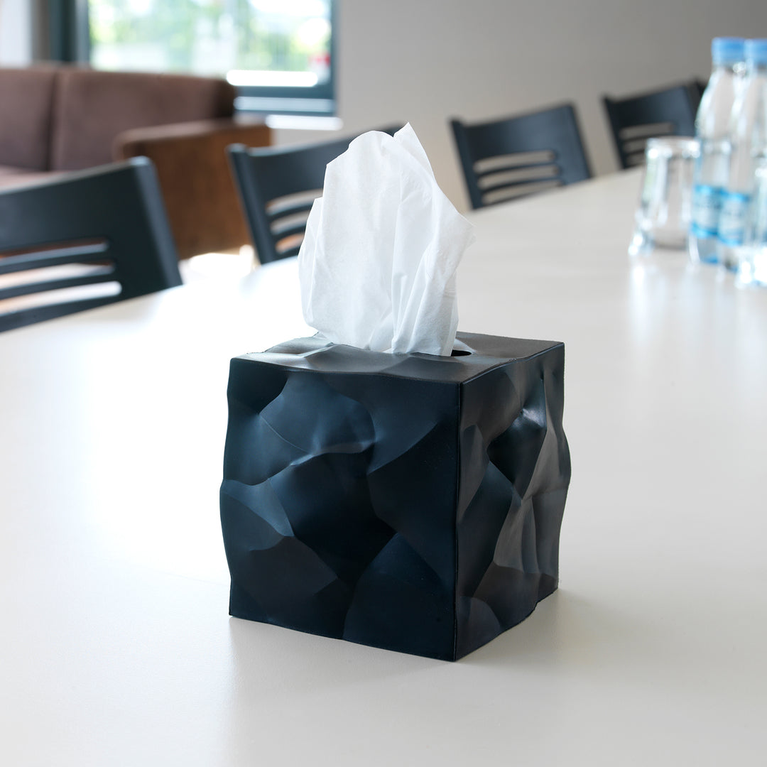 essey | wipy cube tissue box | black